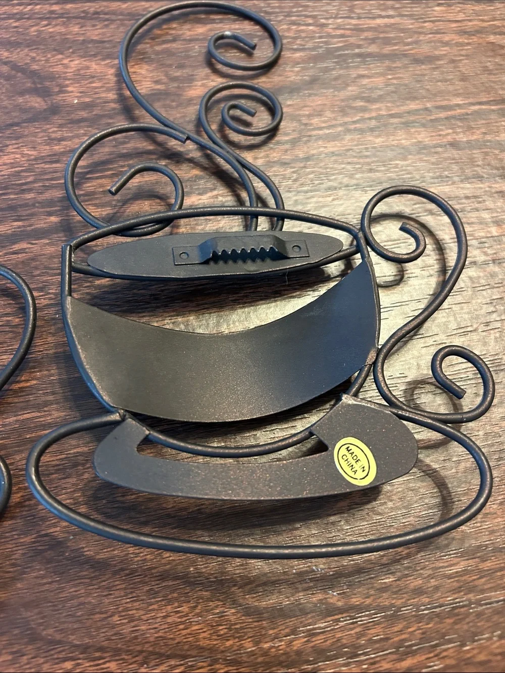 Decorative Black Coffee Wall Plaques - Set of 3